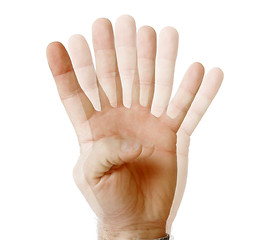 Image showing See fingers