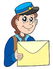 Image showing Postman with letter