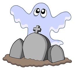 Image showing Ghost with graves