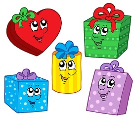 Image showing Cute Christmas gifts collection