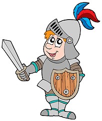 Image showing Cartoon knight