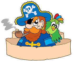 Image showing Pirate with parchment