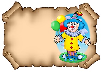 Image showing Party invitation with clown