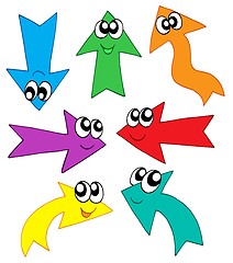 Image showing Cute various colors arrows