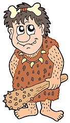 Image showing Cartoon prehistoric man