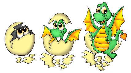 Image showing Egg and dragon