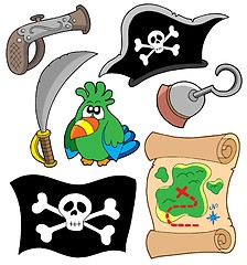 Image showing Pirate equipment collection