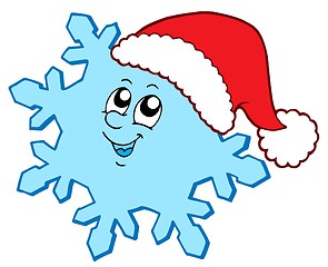 Image showing Christmas snowflake