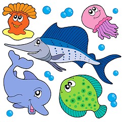 Image showing Cute marine animals collection 2