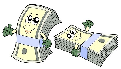 Image showing Bank of cute banknotes
