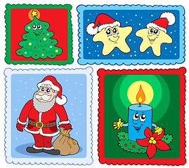 Image showing Christmas post stamps collection 2