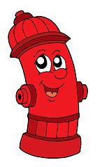 Image showing Cute red fire hydrant