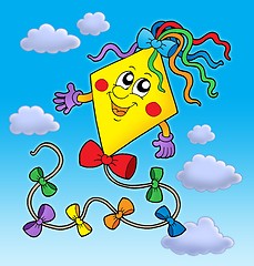 Image showing Cute kite on blue sky