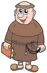 Image showing Cartoon monk