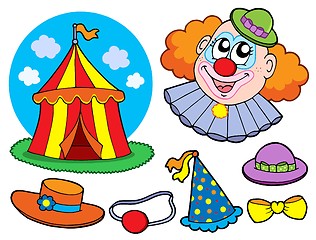 Image showing Circus clown collection