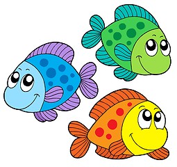 Image showing Cute color fishes