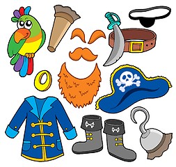 Image showing Pirate clothes collection