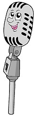 Image showing Cute retro microphone