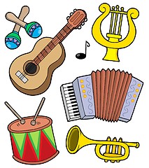 Image showing Music instruments collection 1