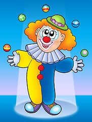 Image showing Juggling clown