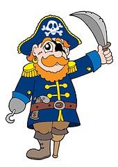 Image showing Pirate with sabre