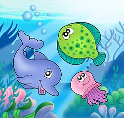 Image showing Cute marine animals