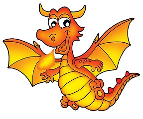 Image showing Cute red dragon