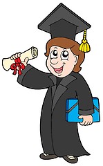 Image showing Happy graduate student