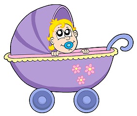 Image showing Baby in buggy