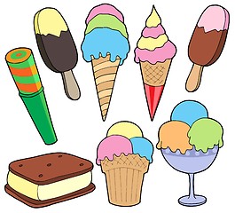 Image showing Ice cream collection