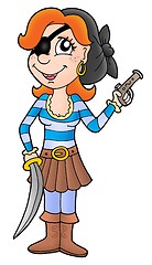 Image showing Pirate woman