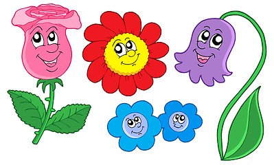 Image showing Cute flowers collection