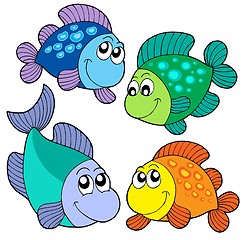 Image showing Cute fishes set