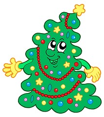 Image showing Happy Christmas tree