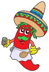 Image showing Mexican chilli chef