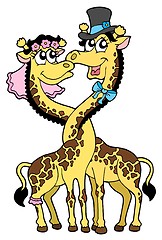 Image showing Giraffes wedding 2