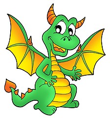 Image showing Cute green dragon