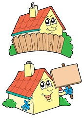 Image showing Pair of cute houses