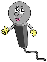 Image showing Cartoon microphone