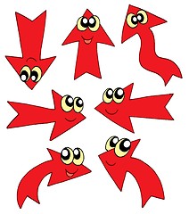 Image showing Cute red arrows