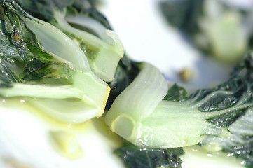 Image showing Chinese green vegetabes