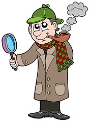 Image showing Cartoon detective
