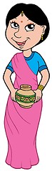 Image showing Asian girl in sari
