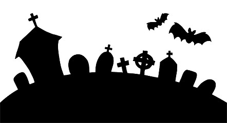 Image showing Cemetery silhouette