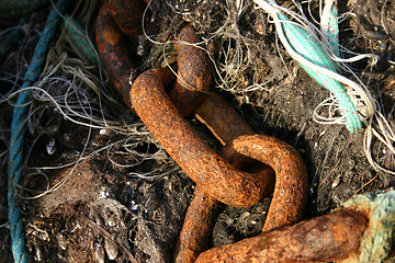 Image showing rusty chain