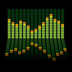 Image showing graphic equalizer reflect