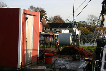 Image showing harbour in skåre in sweden