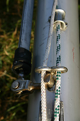 Image showing some  of a boat pole