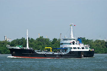 Image showing Small oil tanker