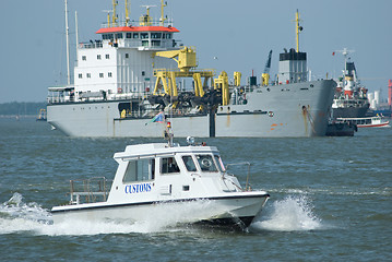 Image showing Boat from customs department